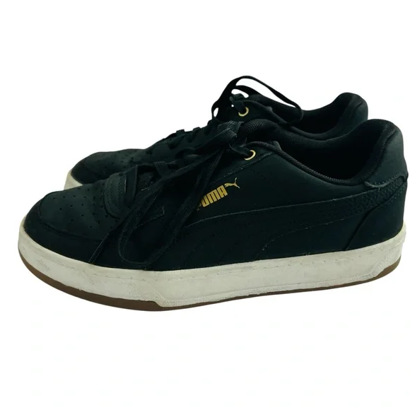 Puma Black Sneakers with Gold Details - Picture 3 of 5